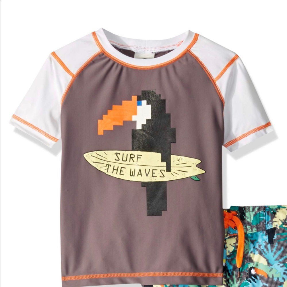 Skechers toddler boy swim shirt